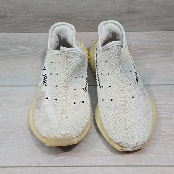 Off White x Yeezy Adidas Custom Boost 350 v2 Athletic Sneakers shoes sz 7